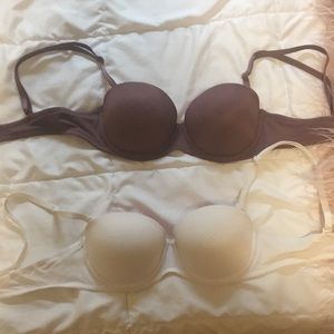 Two PINK/VS push up bras 34B